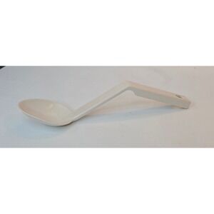RARE Vintage EKCO USA Nylon Cream Top Milk Separator Spoon Ladle Ivory 9.5"